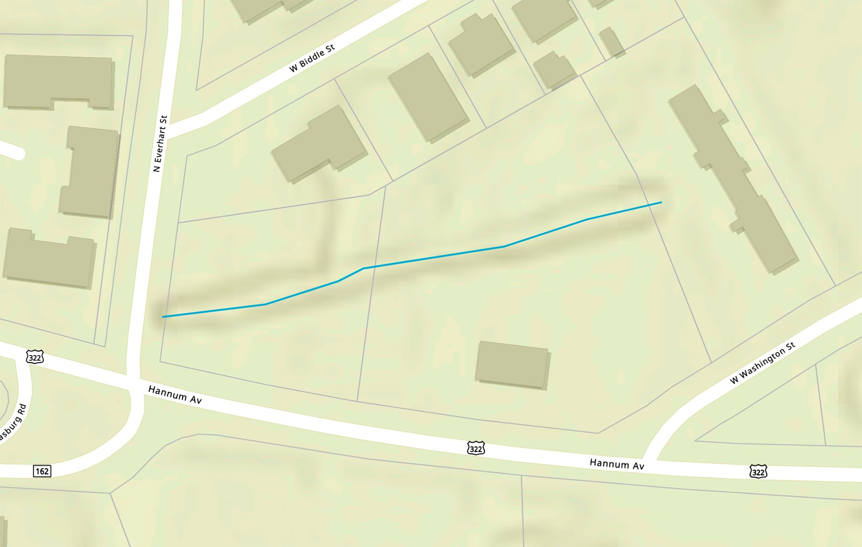 Map of Taylor Run Restoration Plan